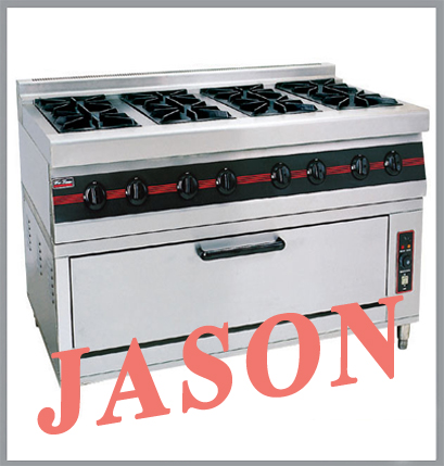 Bếp âu 8 họng kèm lò nướng