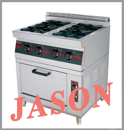 Bếp âu 4 họng kèm lò nướng