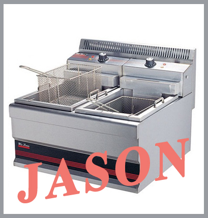 Bếp chiên dầu 2 hố dùng điện