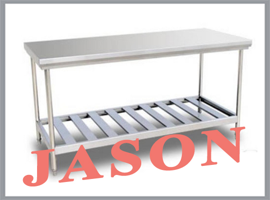 Bàn inox có giá nan dưới