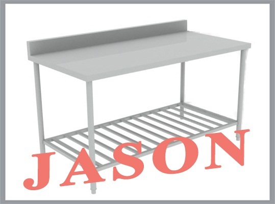 Bàn inox sơ chế | Bàn inox có thành sau