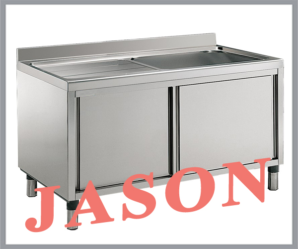 Chậu rửa đơn kèm bàn có tủ quầy dưới