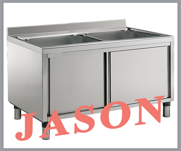 Chậu rửa 2 hố có tủ quầy dưới