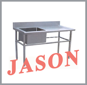 Chậu rửa đơn kèm bàn bên phải