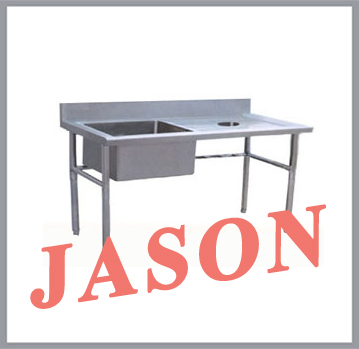 Chậu rửa đơn kèm bàn có lỗ xả rác