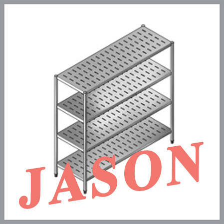 Kệ inox đột lỗ 4 tầng | Kệ inox đột lỗ