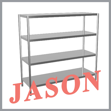 Kệ inox phẳng 4 tầng