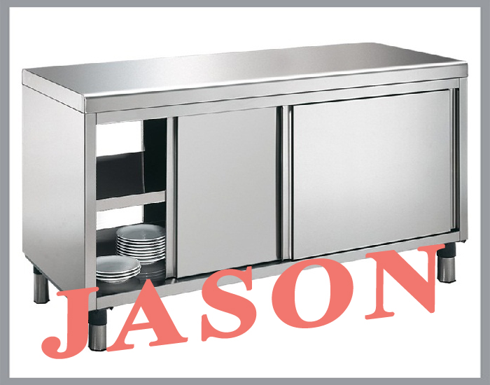 Quầy inox cửa lùa