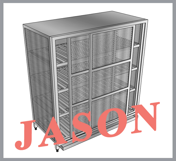 Tủ inox để bát đĩa cửa lưới