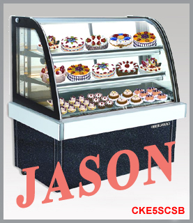 Tủ trưng bày kính cong